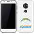 NFL Los Angeles Chargers Distressed Moto E5 Play Skin